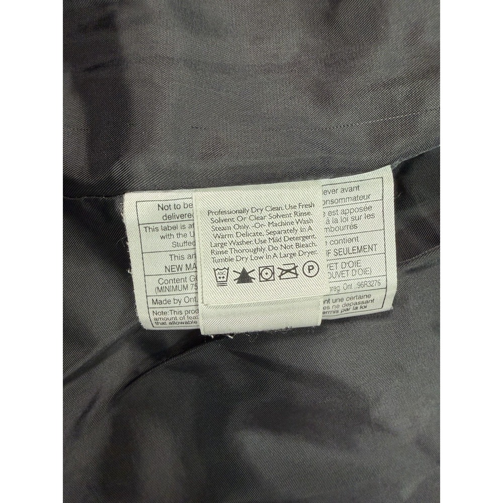 Eddie Bauer Womens M Black Goose Down Puffer Winter Jacket Full Zip Coat - Picture 7 of 11
